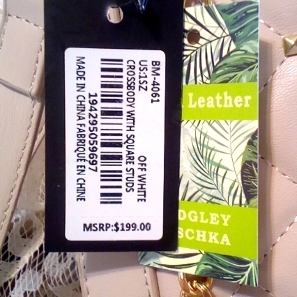 BADGLEY MISCHKA❤️Long Shoulder or Cross Body Adjustable Strap & Chain NWT - Picture 2 of 11